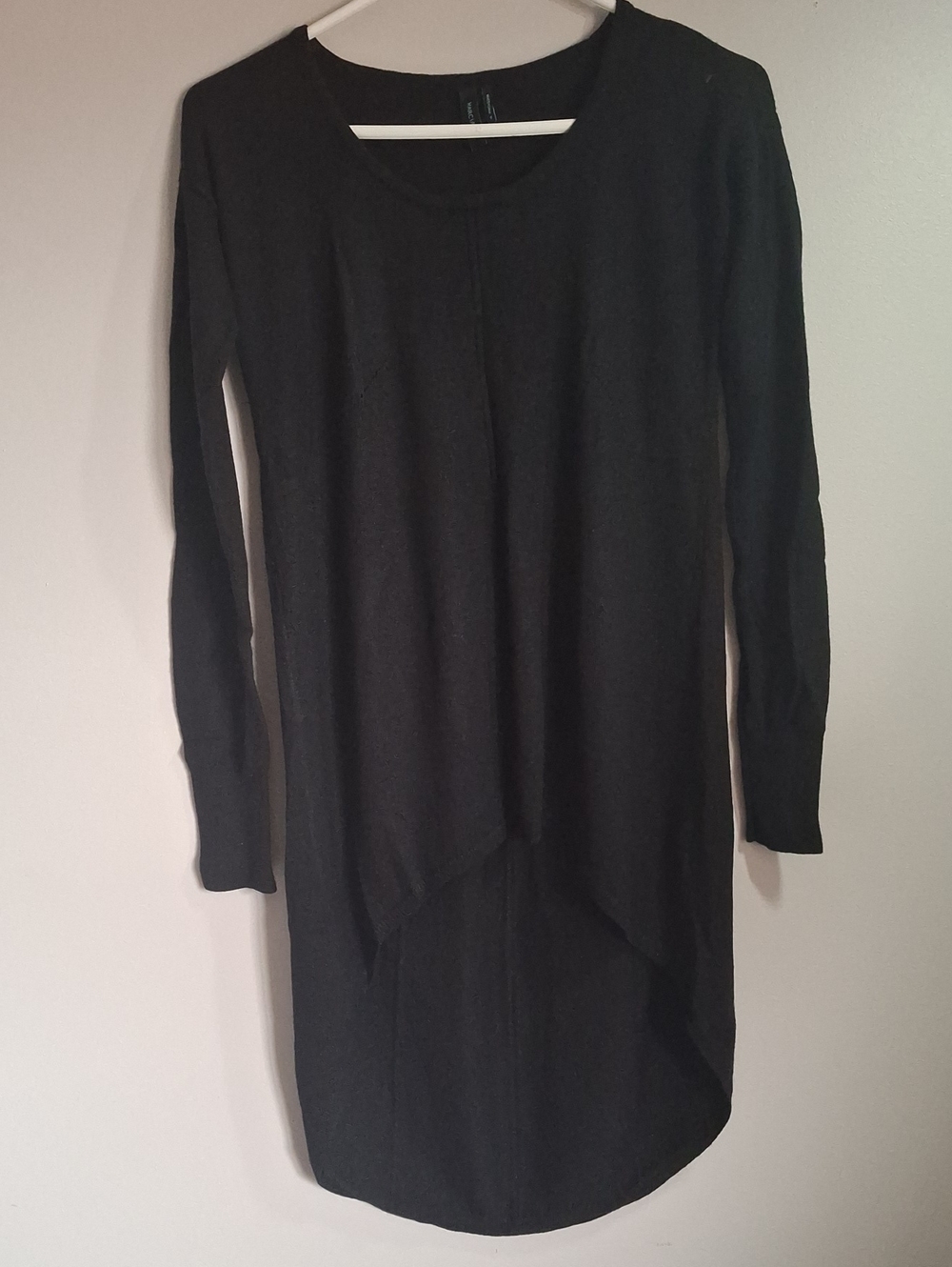 Marciano Flowy Tunic with Asymmetric Hem, Viscose and Wool Blend